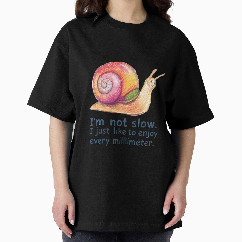 Cute Colorful Snail with Funny Slow-Life Quote by AndrewYoko