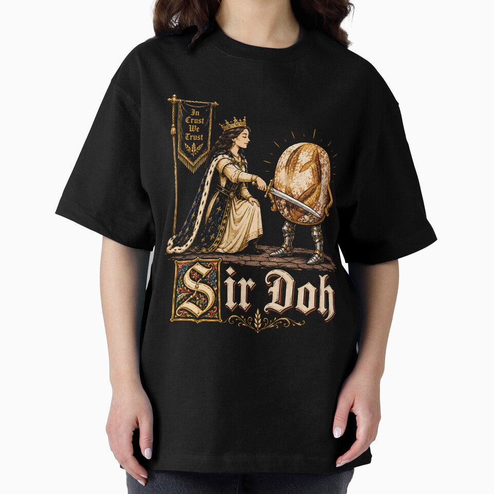 Sir Doh Funny Sourdough Bread Baking Medieval Knight Humor by DesignsByAnett