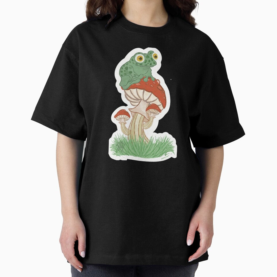 Frog on a Mushroom by ALGDoodles