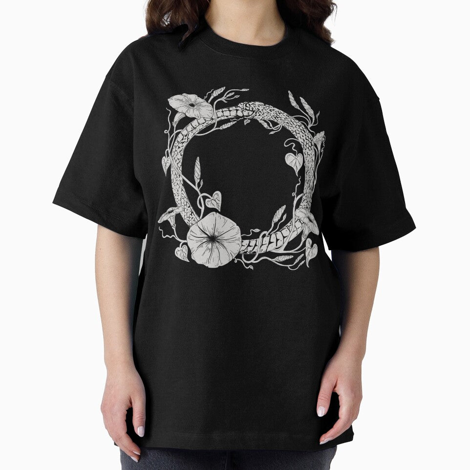 Mystical Ouroboros Engraving Style Drawing by Arcane Orchid