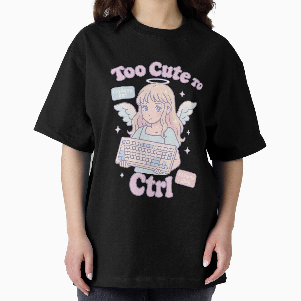 Too Cute To Ctrl | Y2K Cyber Angel Aesthetic Design by Starr_Designs