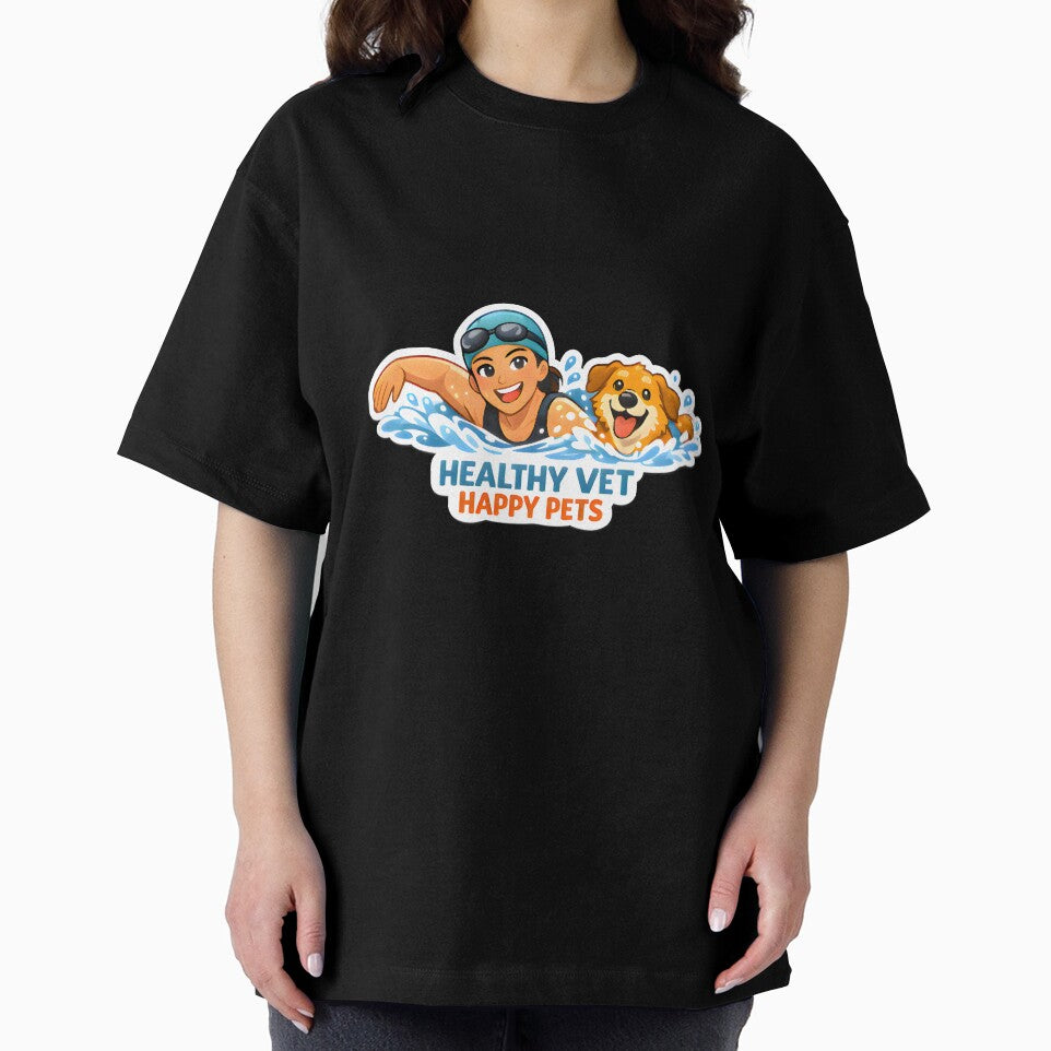 Healthy Vet Happy Pets Swimming Shirt | Veterinary Fitness Lifestyle Collection Design by Bettybee00