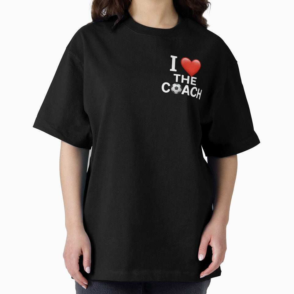I HEART THE COACH (Soccer, White Letters) by SoftChaosCo.