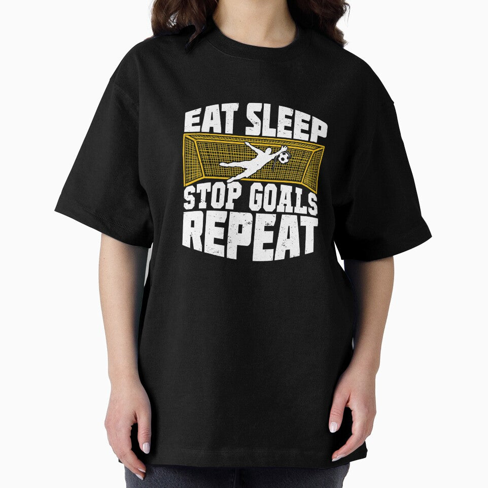 Eat Sleep Stop Goals Repeat Soccer Goalkeeper Gift by Marcid95