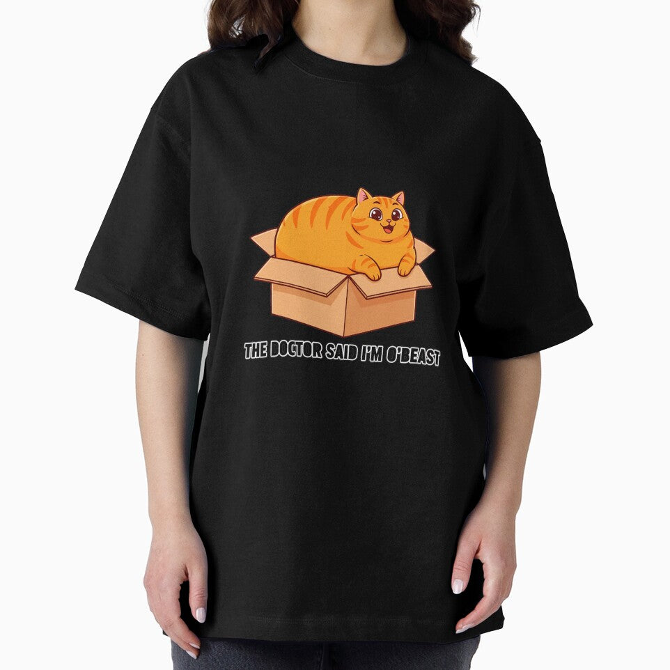 Orange Cat The Doctor Said I’m O’BEAST – Funny Chubby Cat in a Box by C3J7