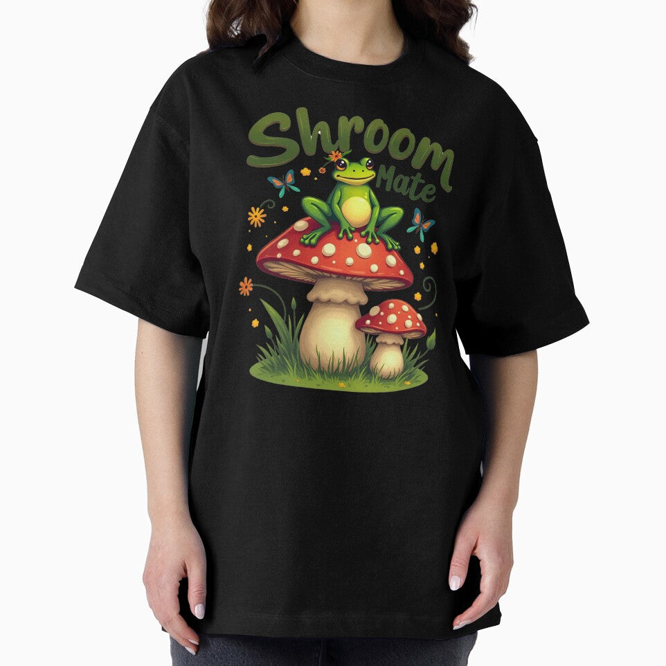 Cute Frog on Mushroom – Shroom Mate by Bulwshop
