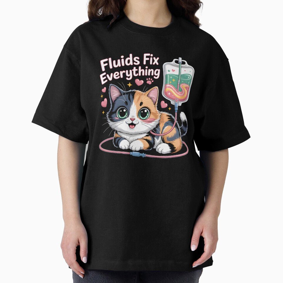 Fluids Fix Everything – Cute Cat IV Design by Bettybee00