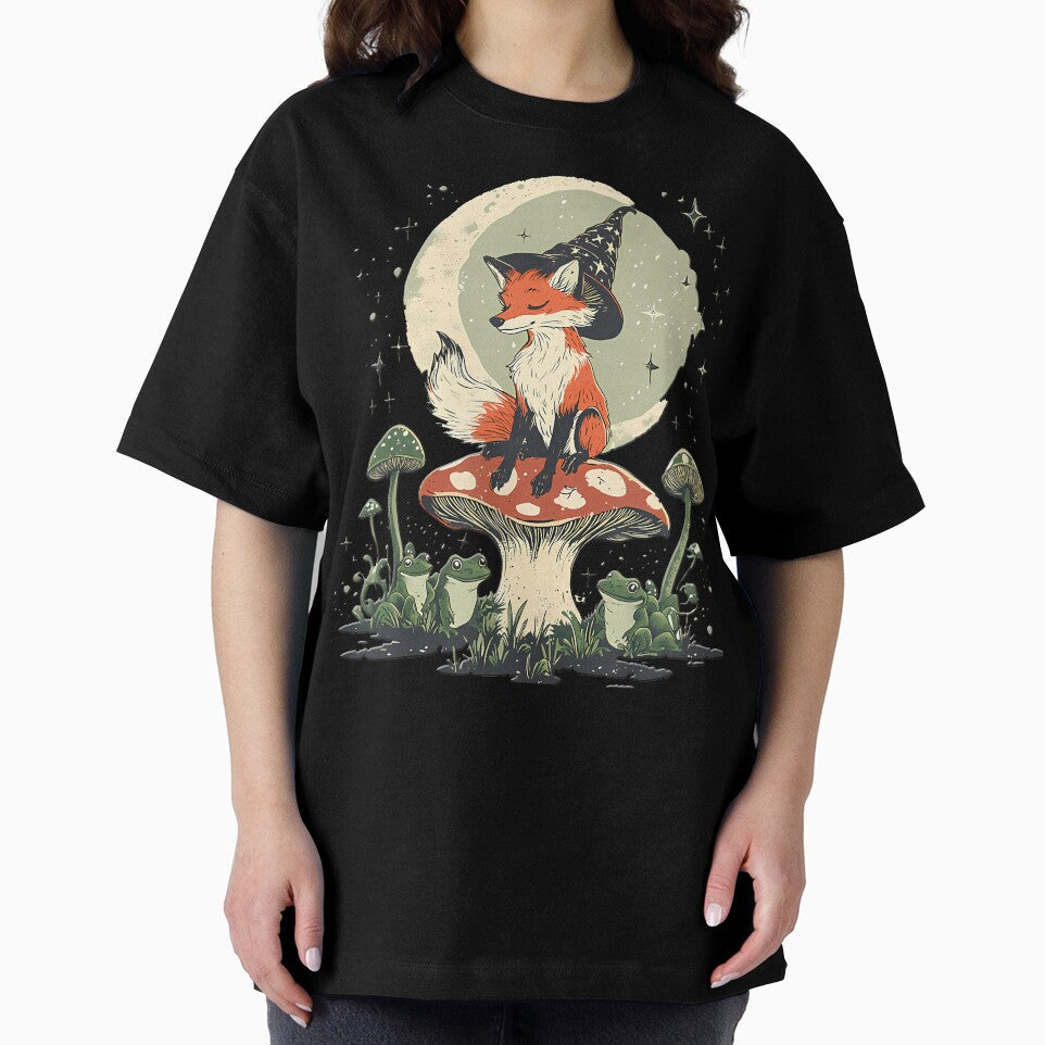 Fox With Frog On Mushroom by KelseyYasuko