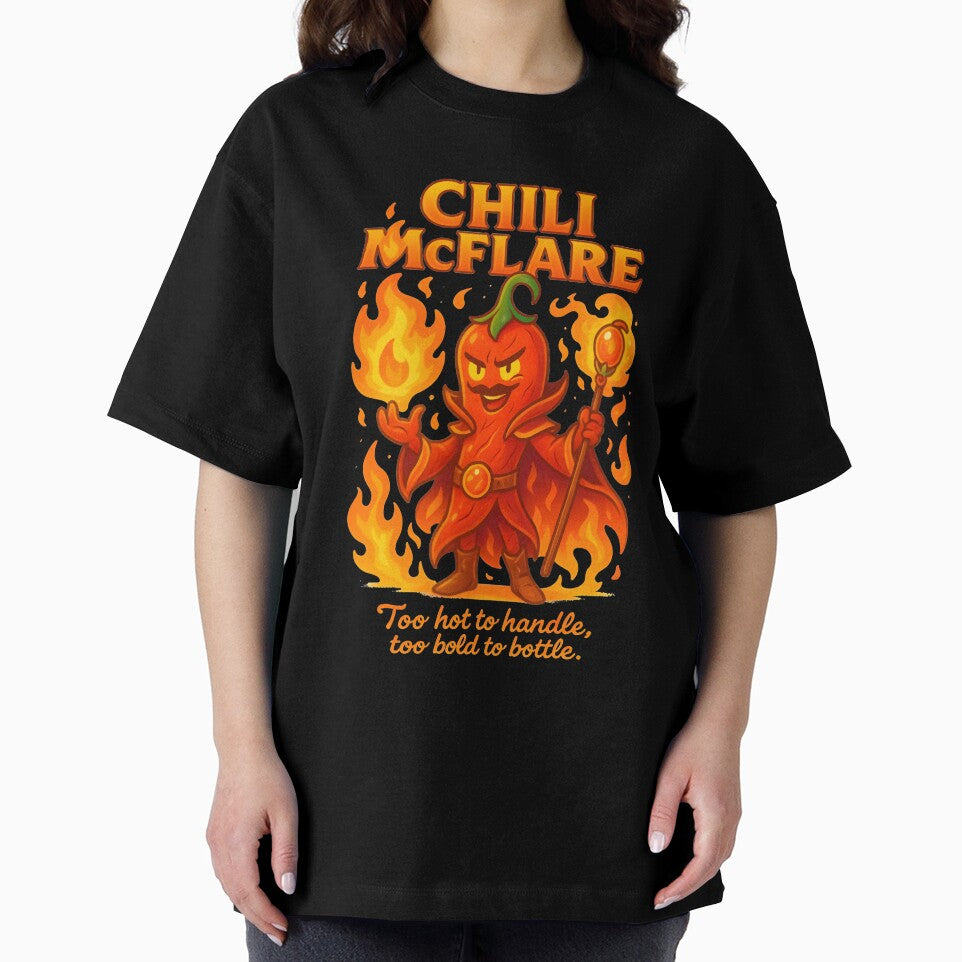 Chili McFlare – Fire Mage Pepper Tee | Snackwear Apparel by Snackwear Apparel