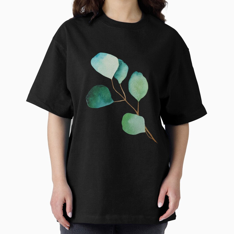 Print of eucalyptus branches watercolor green leaves by Createssy
