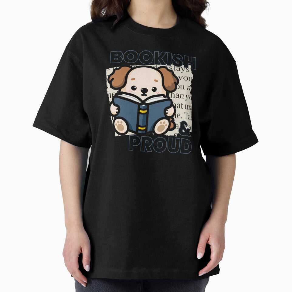Bookish and Proud | Cute Dog Reading a Book by Kimochi-Shop