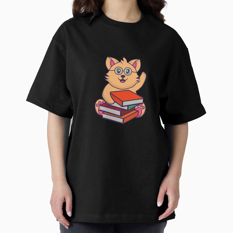 cat i read banned books funny bookworms reading book by Batiz