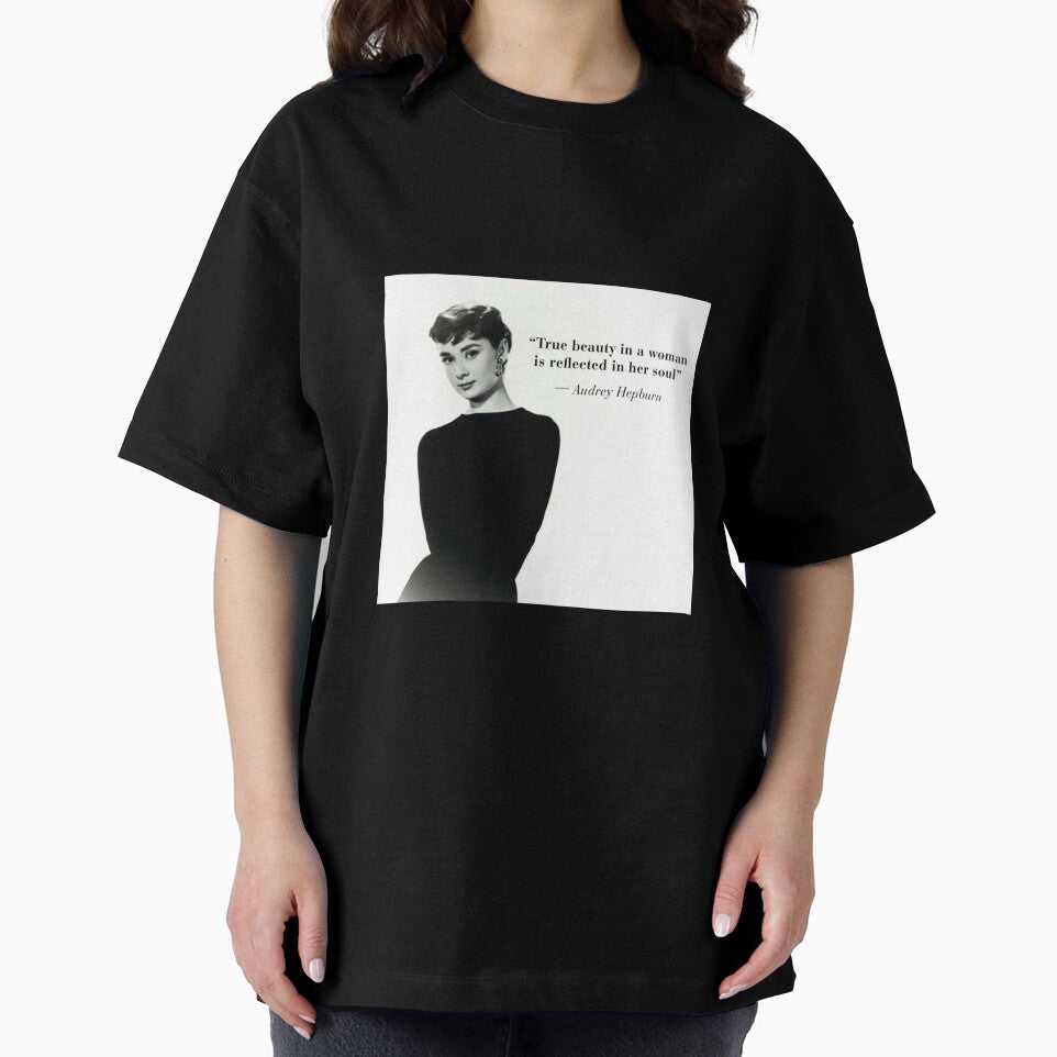 Audrey Hepburn beauty quote by inainart