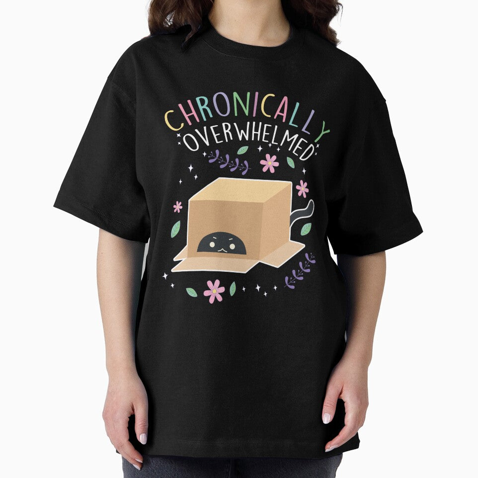 Chronically Overwhelmed ADHD Autism Cat by Clara Hollins