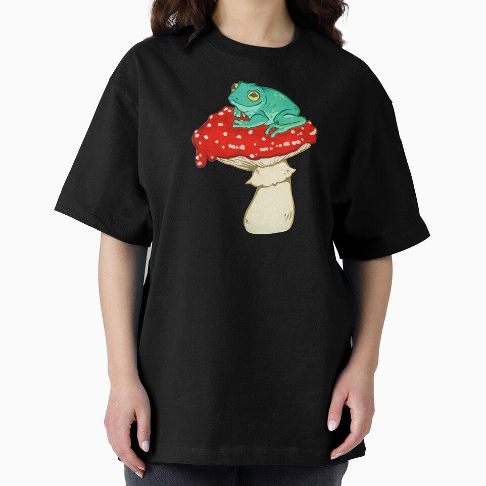 Frog on a Mushroom by Jessuh