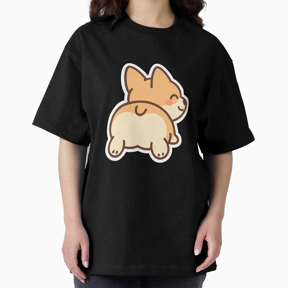 Kawaii Corgi Butt – Cute Dog Sticker by Tripconic