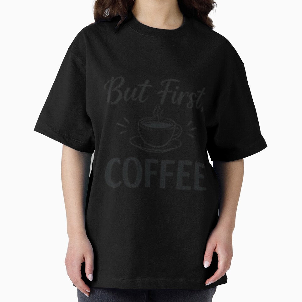 But First Coffee Minimalist Funny Coffee Lover Design by Shopchid