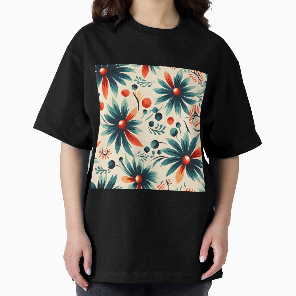 retro color flower patterns by hobakmacha