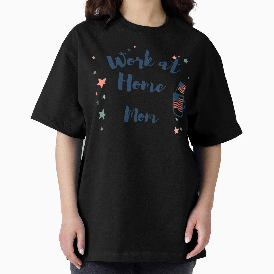 Work at Home Life Tee – Remote Working Mom Funny Shirt by GaJaAtelier