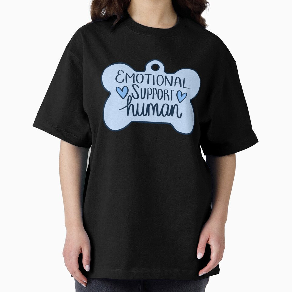 Emotional Support Human – Funny Vet Med Dog Tag Design for Veterinary Staff & Techs by backwoodsdsgn