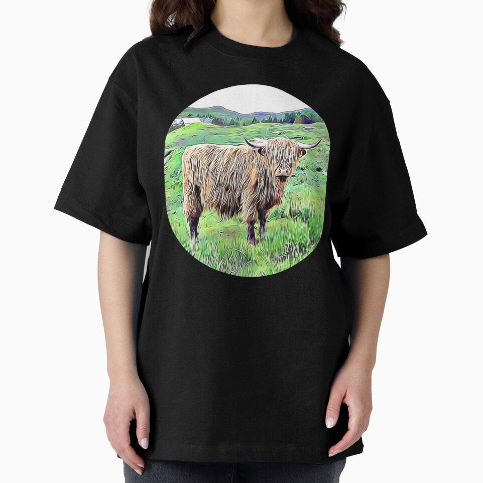 Highland Cow Portrait by RevolutionInPaint