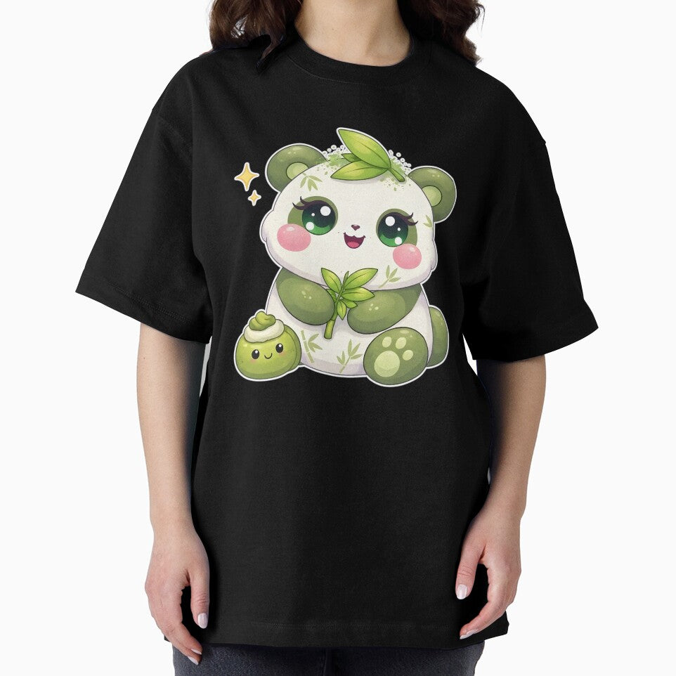 Kawaii Matcha Panda by The sticker haven