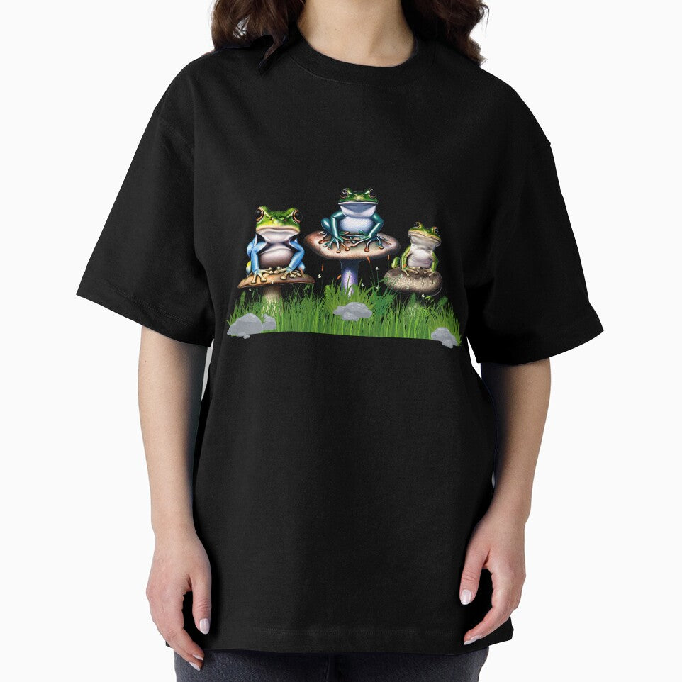 Frogs On Mushrooms by BeansHotTees