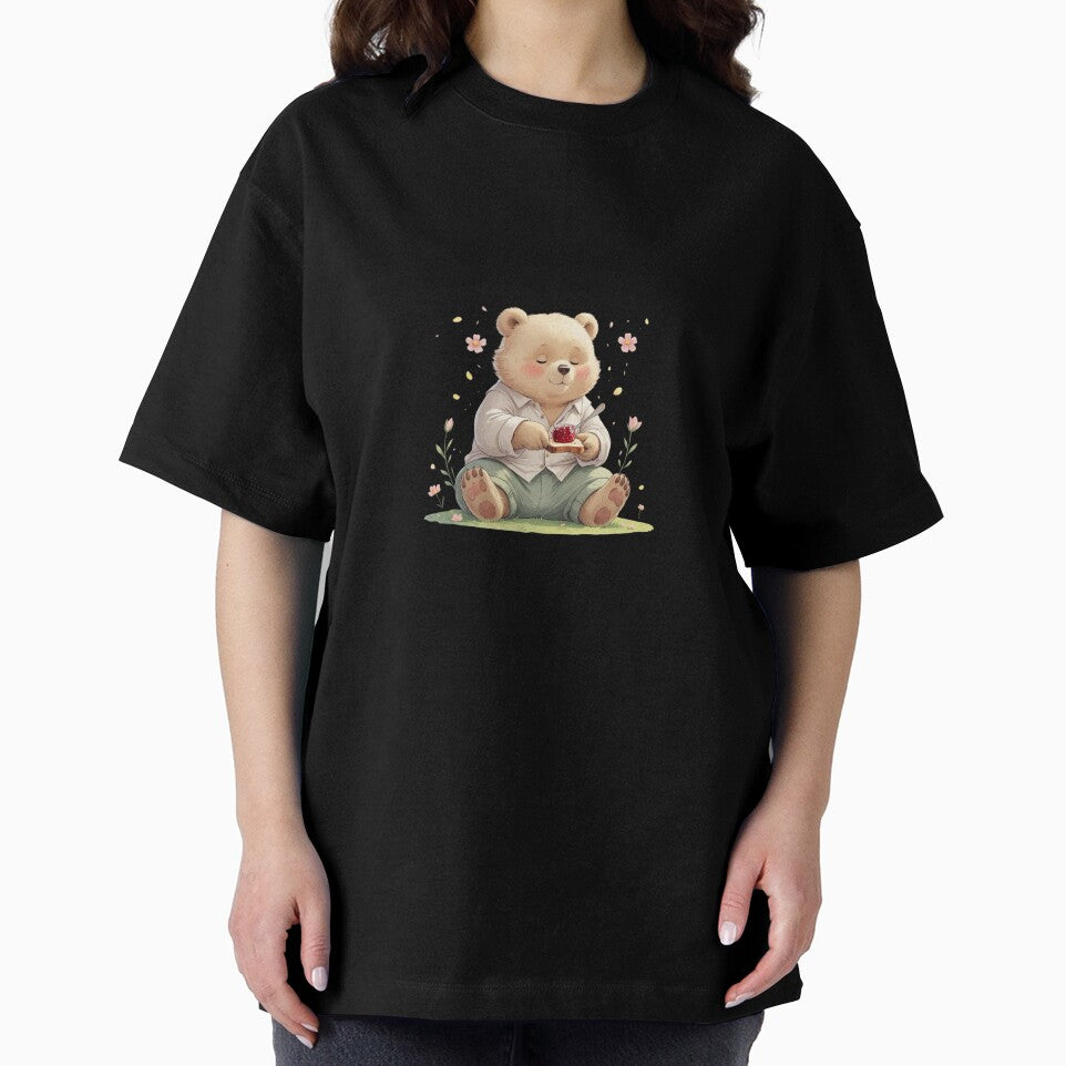 Gentle Day Is Enough Cute Bear Spring Picnic Cottagecore by AQUILAKREO