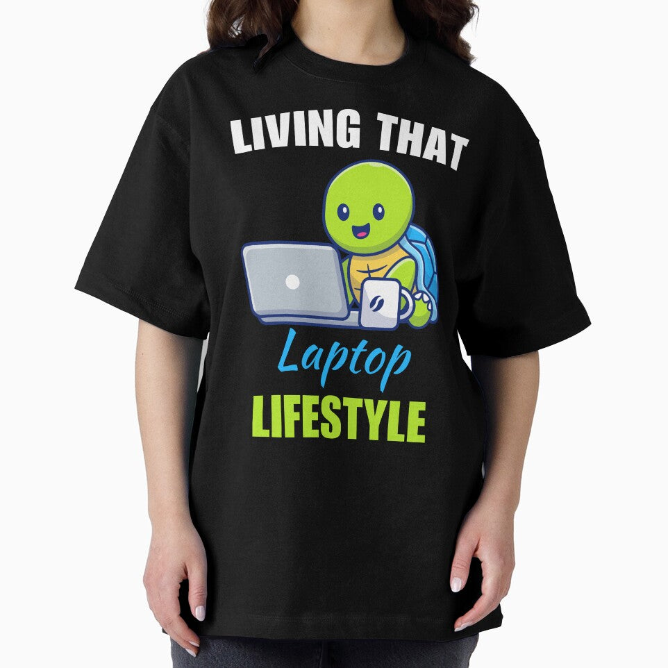 Living that laptop lifestyle, funny work from home or wfh lifestyle freelancer saying or quote by NBSStore
