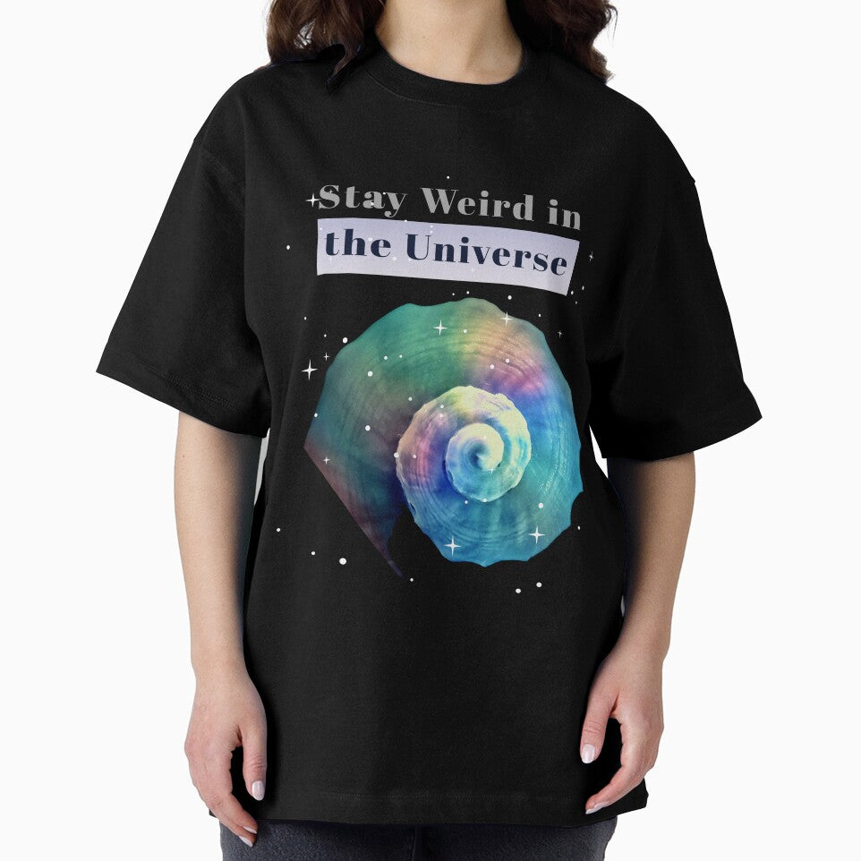 Stay Weird in the Universe – Cosmic Spiral Shell | Neurodivergent Pride by Aquarius-club