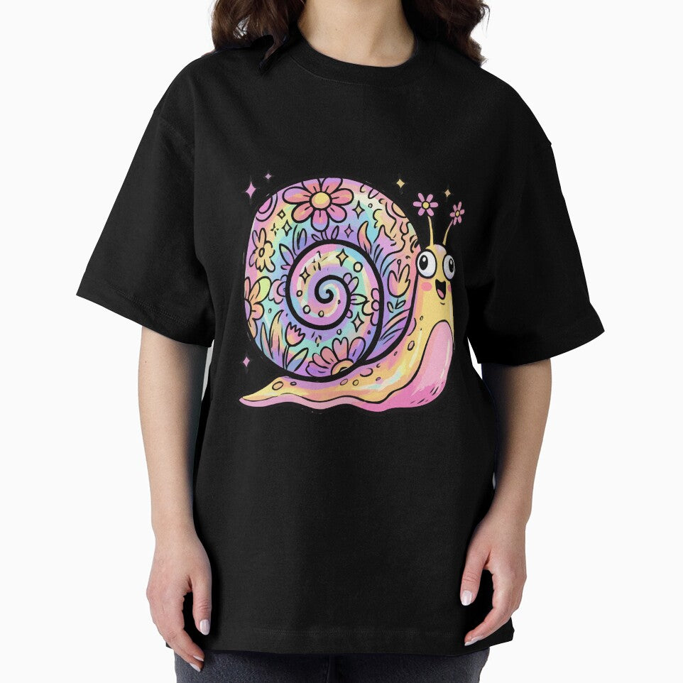 Iridescent Whimsical Petal Shell Gastropod by Emegan Print Art