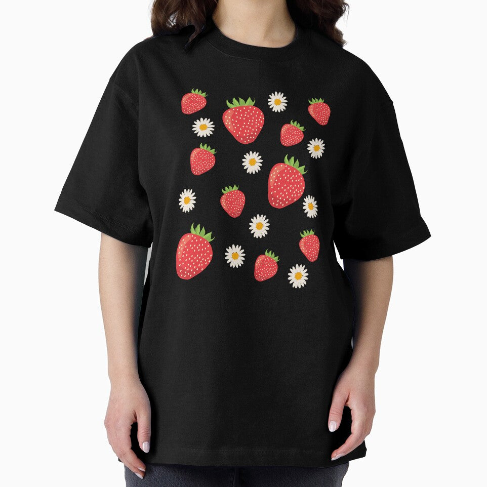 Strawberries and daisies by Littleonesplay