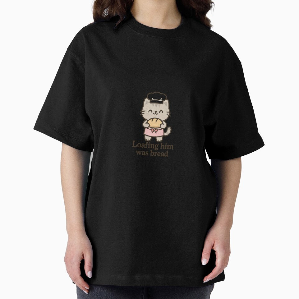 Kawaii Cat Baker – Loafing Him Was Bread | Cute Cartoon Kitten with Sourdough by SwiftPaws Studio