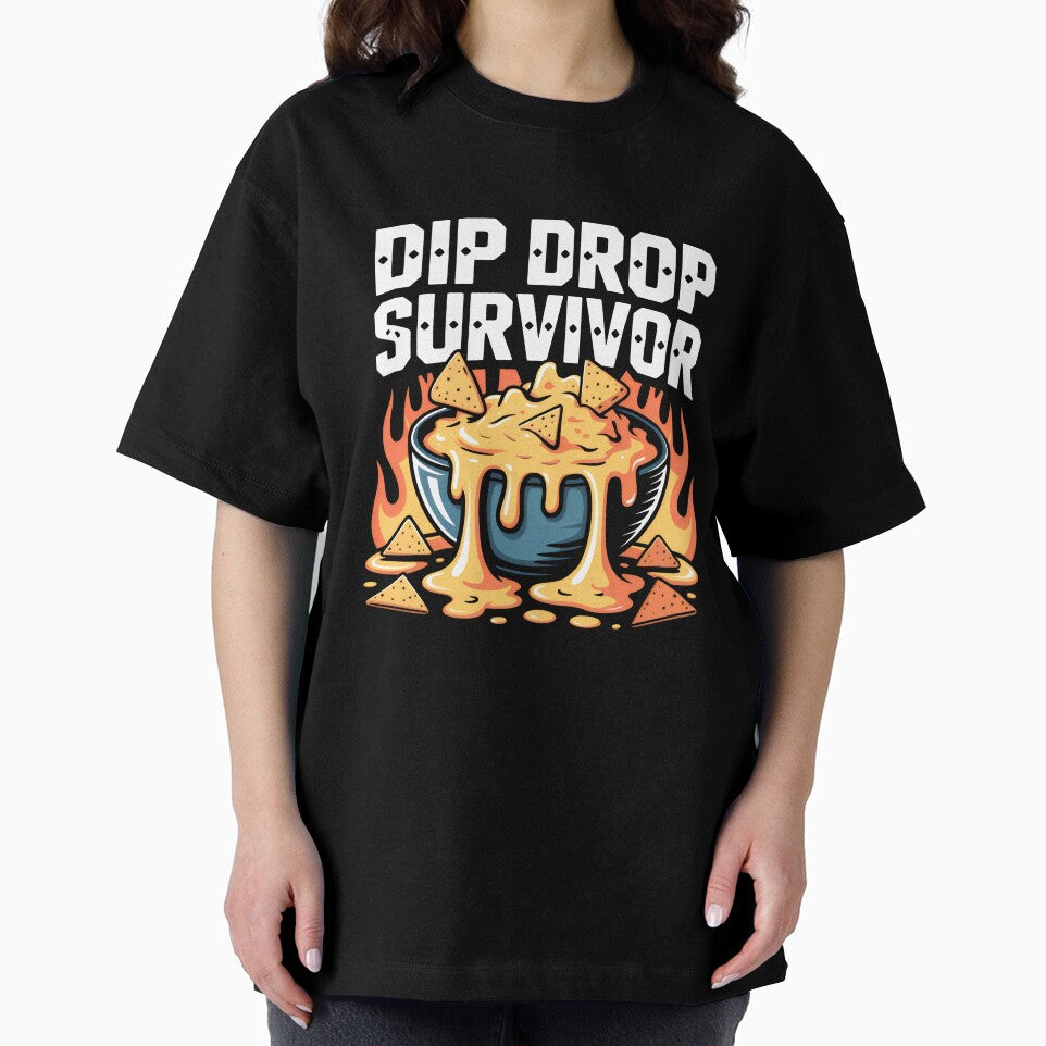 Dip Drop Survivor Nacho Cheese and Funny Food Quotes by SplashTastic