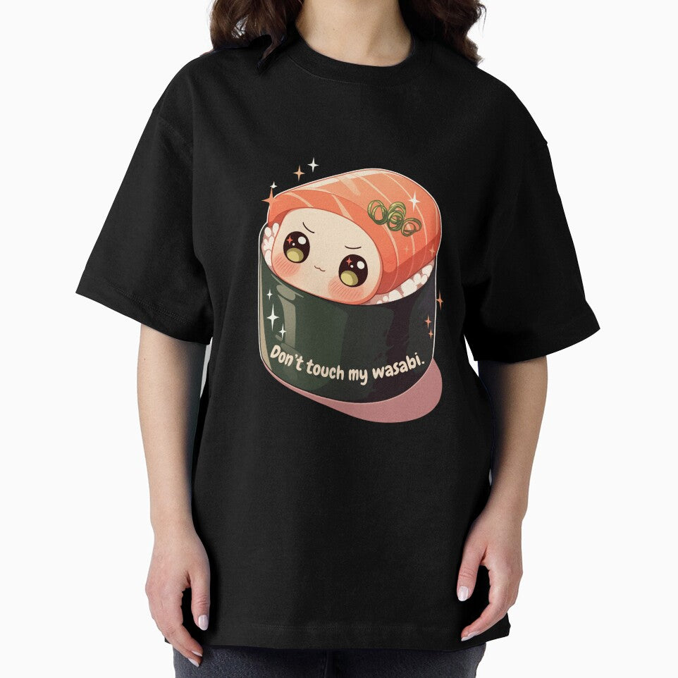 Grumpy Kawaii Sushi – “Don’t Touch My Wasabi” by CaosCreativo-cr