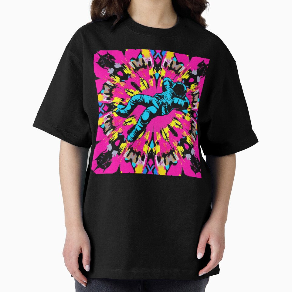 Psychedelic Kaleidoscope With Chill Floating Astronaut by UNK-Fatigues