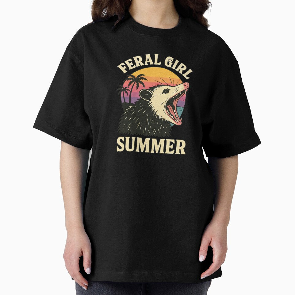 Feral Girl Summer Possum – Funny Retro Meme Aesthetic by FrameFlow