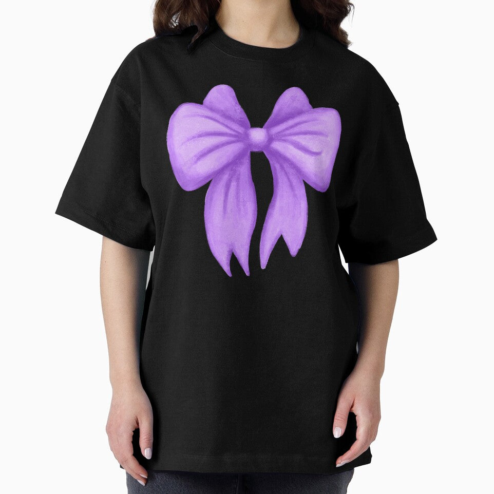 Coquette Aesthetic Purple Bow Pattern by Julie Erin Designs