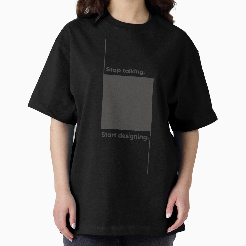 Stop Talking. Start Designing. Minimalist UX & Product Design Statement by Artio-ArtShop