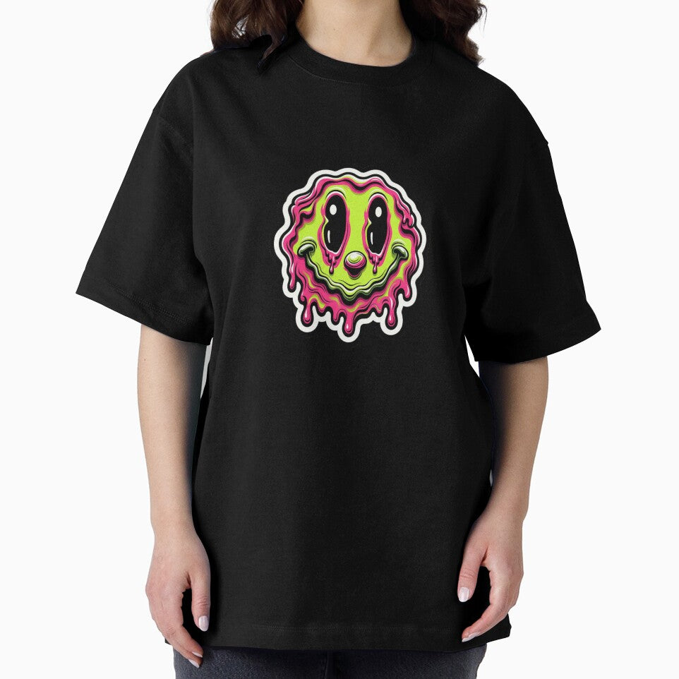 Melting Neon Psychedelic Smiley Face by Modavedrake