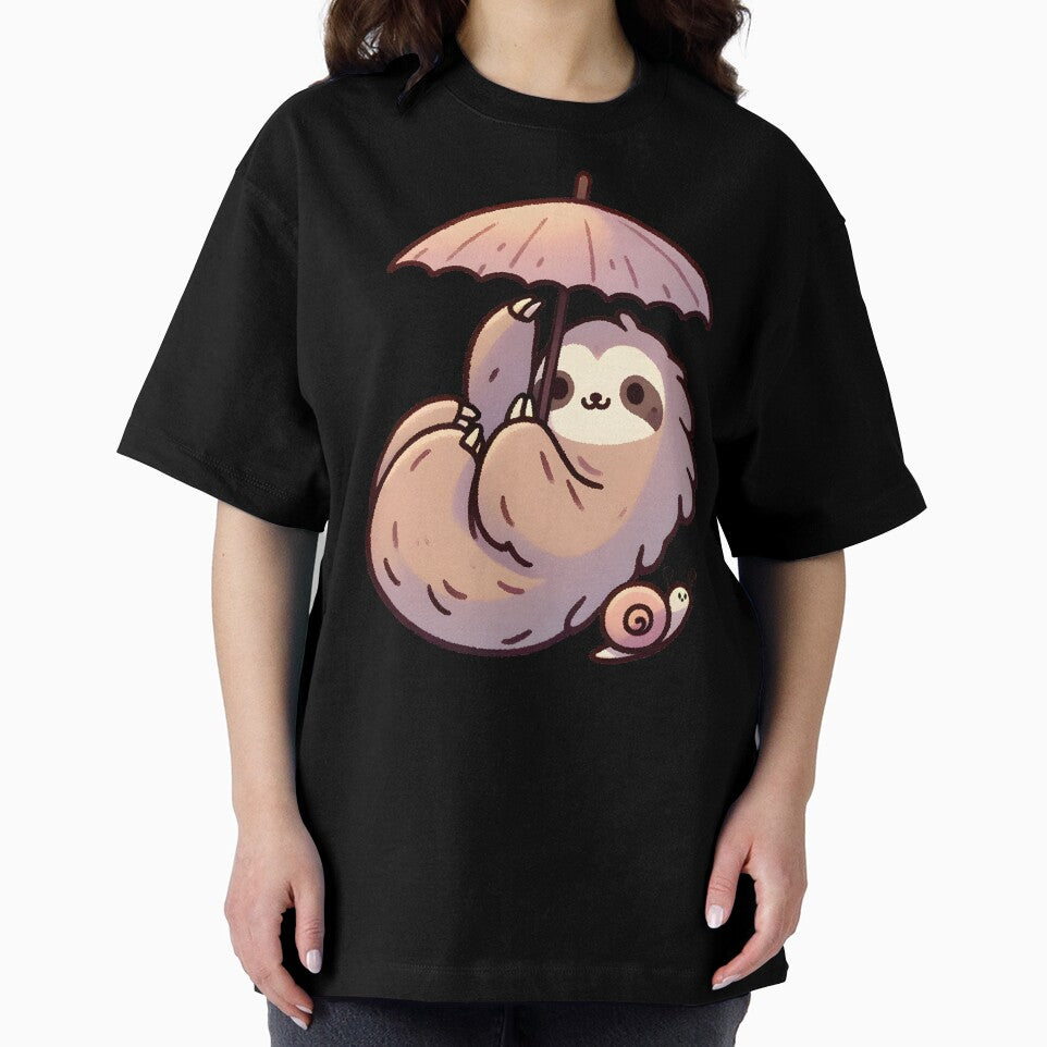 Sloth with Umbrella and Snail by UmbrellaStudio1