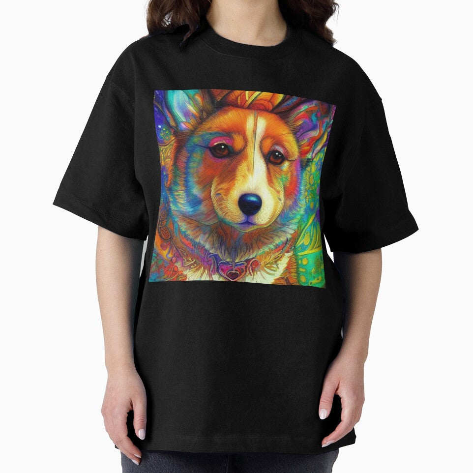 Tribal Corgi Dog Art 3 by DiatomDesigns