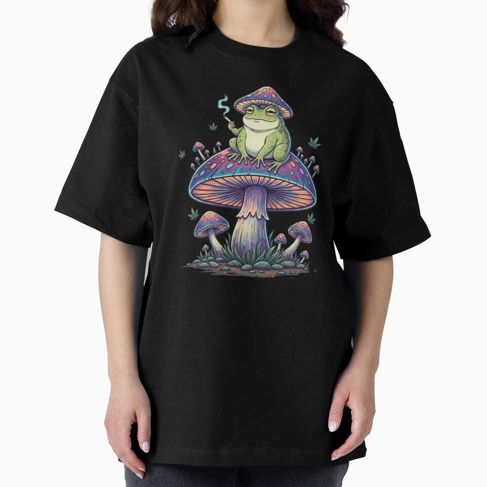 High on Life - Stoned Frog on Magic Mushroom by TSE DESIGN