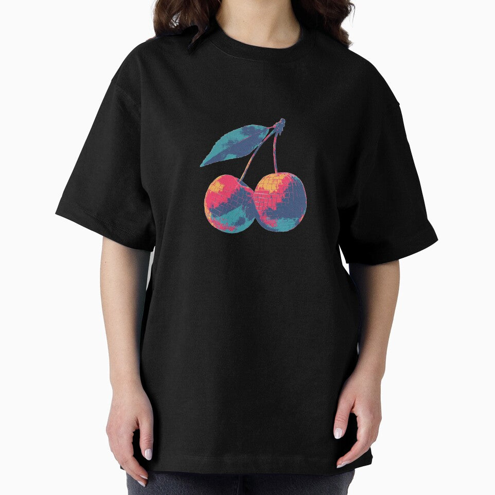 Disco Cherries – Retro Funk Fruit Illustration by CleanLineStudio