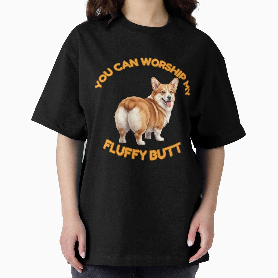 You Can Worship My Fluffy Butt – Funny Golden Corgi Meme by DailyStruggleCo