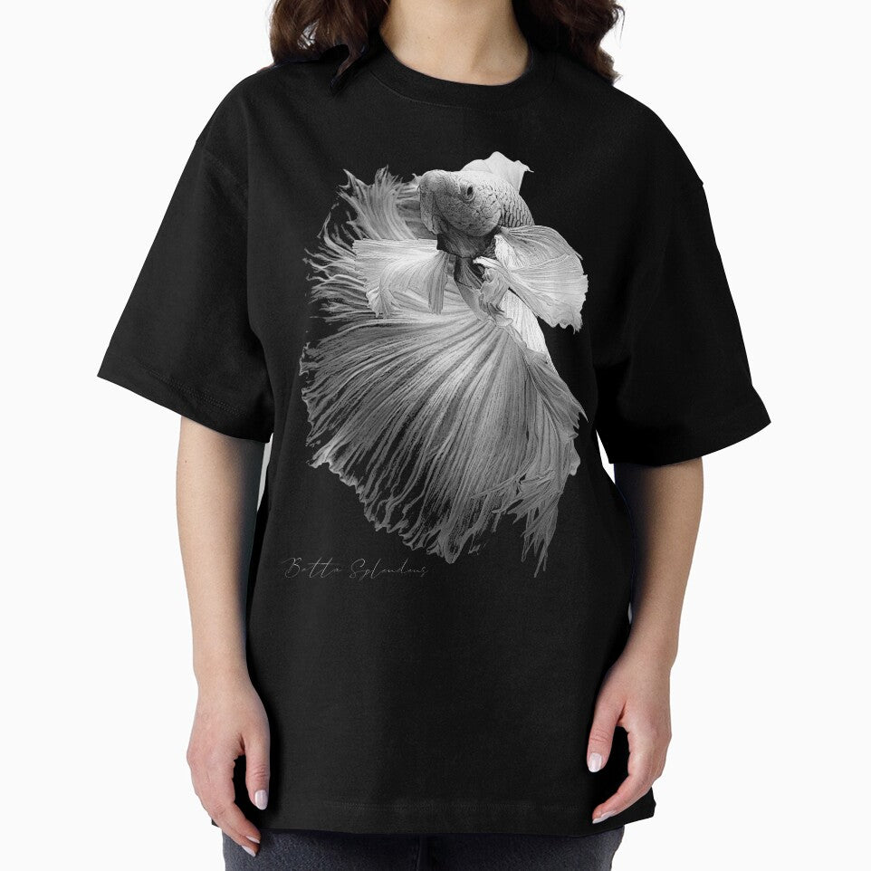 Elegant Betta Fish Black & White Fish Keeper by JRRTs