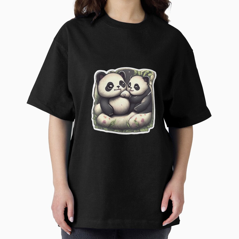 cute pandas loving each other sticker by Tape2Sticker