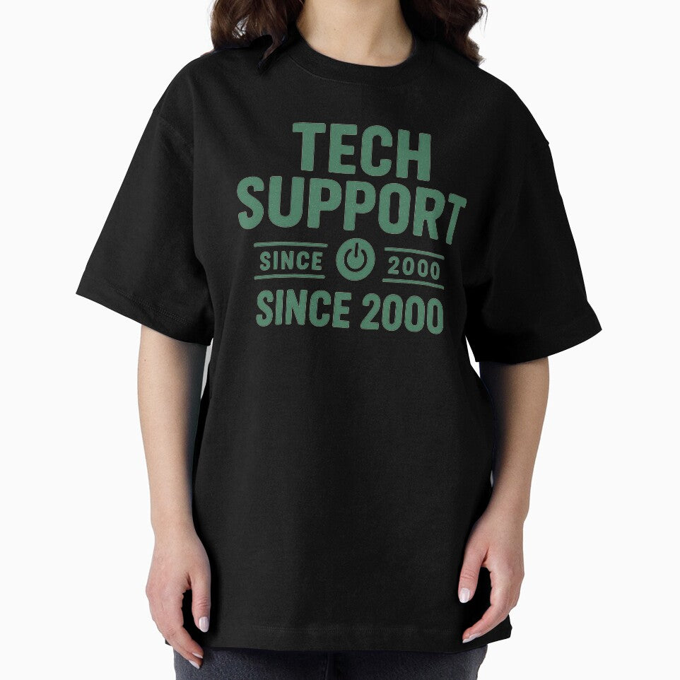 Tech Support Since 2000 - Retro Funny IT Design by Work Life Tees