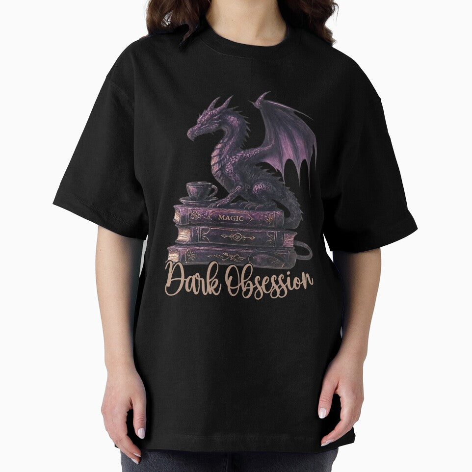 Dark Romance Book Dragon Art by CottonandQuill