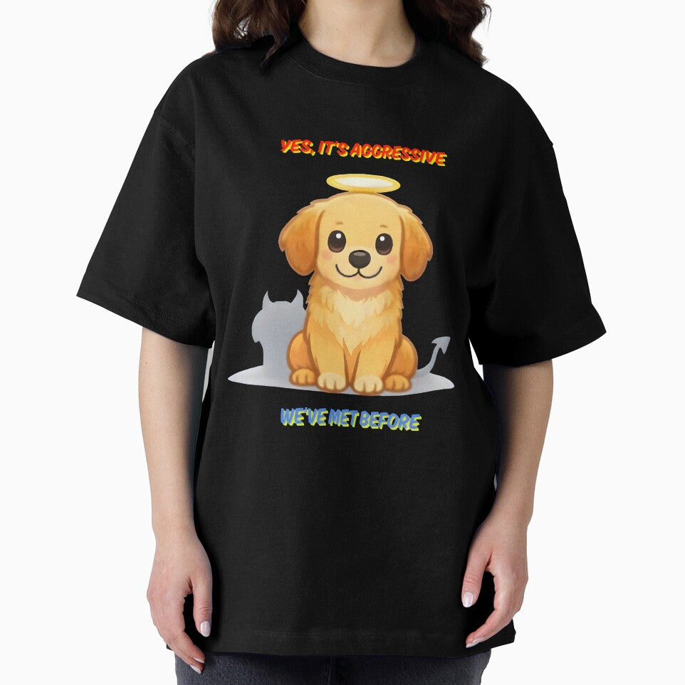 Yes It’s Aggressive – Funny Vet Clinic Dog Humor Design by Bettybee00